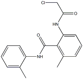 2-(2-chloroacetamido)-6-methyl-N-o-tolylbenzamide Struktur