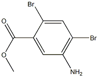 5-Amino-2,4-dibromo-benzoic acid methyl ester Struktur