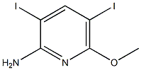 3,5-Diiodo-6-methoxy-pyridin-2-ylamine Struktur