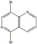 5,8-Dibromo-[1,6]naphthyridine Struktur