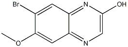 7-Bromo-6-methoxy-quinoxalin-2-ol Struktur