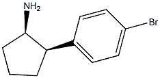 (1R,2R)-2-(4-bromophenyl)cyclopentanamine Struktur