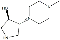 (3R,4R)-4-(4-methylpiperazin-1-yl)pyrrolidin-3-ol Struktur