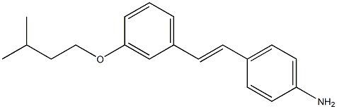 (E)-4-(3-(isopentyloxy)styryl)aniline Struktur