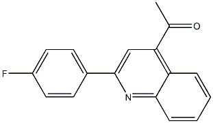 1-(2-(4-fluorophenyl)quinolin-4-yl)ethanone Struktur