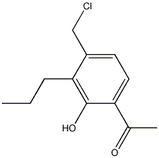 1-[4-(Chloromethyl)-2-hydroxy-3-propylphenyl]ethanone Struktur