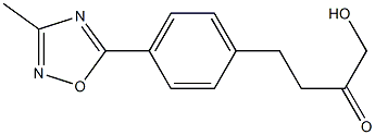 1-hydroxy-4-(4-(3-methyl-1,2,4-oxadiazol-5-yl)phenyl)butan-2-one Struktur