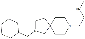 2-(2-(cyclohexylmethyl)-2,8-diazaspiro[4.5]decan-8-yl)-N-methylethanamine Struktur