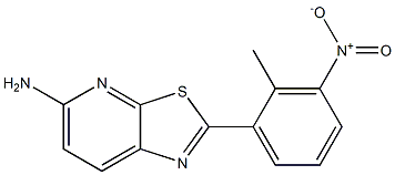 2-(2-methyl-3-nitrophenyl)thiazolo[5,4-b]pyridin-5-amine Struktur