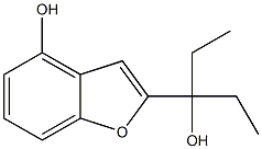 2-(3-hydroxypentan-3-yl)benzofuran-4-ol Struktur