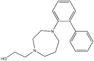 2-(4-(biphenyl-2-yl)-1,4-diazepan-1-yl)ethanol Struktur