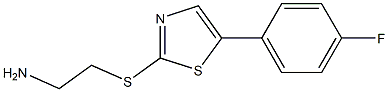 2-(5-(4-fluorophenyl)thiazol-2-ylthio)ethanamine Struktur