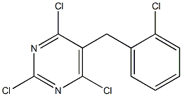 2,4,6-trichloro-5-(2-chlorobenzyl)pyrimidine Struktur