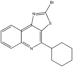 2-bromo-4-cyclohexylthiazolo[5,4-c]quinoline Struktur