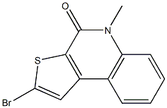 2-bromo-5-methylthieno[2,3-c]quinolin-4(5H)-one Struktur