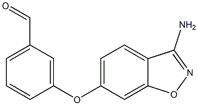 3-(3-aminobenzo[d]isoxazol-6-yloxy)benzaldehyde Struktur