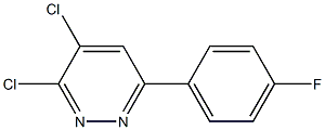 3,4-dichloro-6-(4-fluorophenyl)pyridazine Struktur