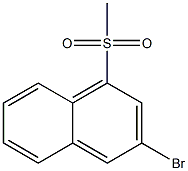 3-bromo-1-(methylsulfonyl)naphthalene Struktur