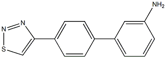 4'-(1,2,3-thiadiazol-4-yl)biphenyl-3-amine Struktur