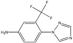 4-(1H-1,2,4-triazol-1-yl)-3-(trifluoromethyl)aniline Struktur