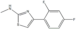 4-(2,4-difluorophenyl)-N-methylthiazol-2-amine Struktur