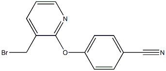 4-(3-(bromomethyl)pyridin-2-yloxy)benzonitrile Struktur