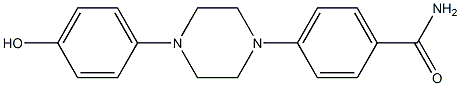 4-(4-(4-hydroxyphenyl)piperazin-1-yl)benzamide Struktur