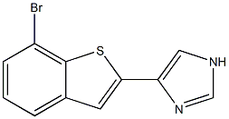 4-(7-bromobenzo[b]thiophen-2-yl)-1H-imidazole Struktur