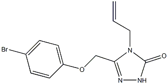 4-allyl-3-((4-bromophenoxy)methyl)-1H-1,2,4-triazol-5(4H)-one Struktur