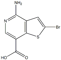 4-amino-2-bromothieno[3,2-c]pyridine-7-carboxylic acid Struktur