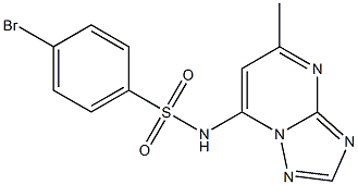 4-bromo-N-(5-methyl-[1,2,4]triazolo[1,5-a]pyrimidin-7-yl)benzenesulfonamide Struktur