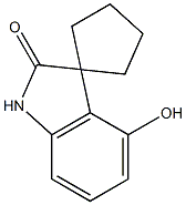 4'-hydroxyspiro[cyclopentane-1,3'-indolin]-2'-one Struktur