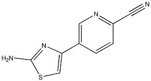 5-(2-aminothiazol-4-yl)picolinonitrile Struktur