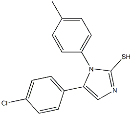 5-(4-chlorophenyl)-1-p-tolyl-1H-imidazole-2-thiol Struktur