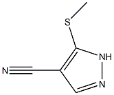 5-(methylthio)-1H-pyrazole-4-carbonitrile Struktur