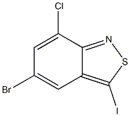 5-bromo-7-chloro-3-iodobenzo[c]isothiazole Struktur