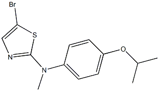 5-bromo-N-(4-isopropoxyphenyl)-N-methylthiazol-2-amine Struktur