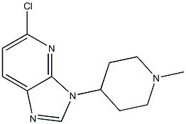 5-chloro-3-(1-methylpiperidin-4-yl)-3H-imidazo[4,5-b]pyridine Struktur