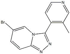 6-bromo-3-(3-methylpyridin-4-yl)-[1,2,4]triazolo[4,3-a]pyridine Struktur