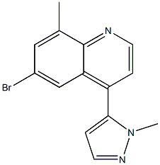 6-bromo-8-methyl-4-(1-methyl-1H-pyrazol-5-yl)quinoline