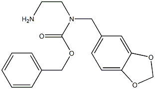 benzyl 2-aminoethyl(benzo[d][1,3]dioxol-5-ylmethyl)carbamate Struktur