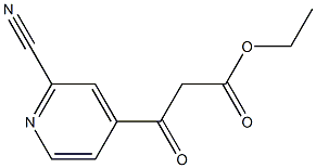 ethyl 3-(2-cyanopyridin-4-yl)-3-oxopropanoate Struktur