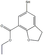 ethyl 5-mercapto-2,3-dihydrobenzofuran-7-carboxylate Struktur