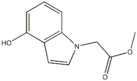 methyl 2-(4-hydroxy-1H-indol-1-yl)acetate Struktur