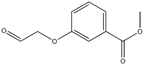 methyl 3-(2-oxoethoxy)benzoate Struktur