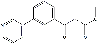 methyl 3-oxo-3-(3-(pyridin-3-yl)phenyl)propanoate Struktur