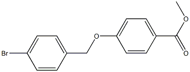 methyl 4-(4-bromobenzyloxy)benzoate Struktur