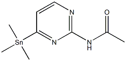 N-(4-(trimethylstannyl)pyrimidin-2-yl)acetamide Struktur