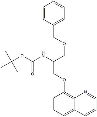 tert-butyl 1-(benzyloxy)-3-(quinolin-8-yloxy)propan-2-ylcarbamate Struktur