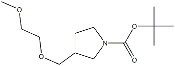 tert-butyl 3-((2-methoxyethoxy)methyl)pyrrolidine-1-carboxylate Struktur